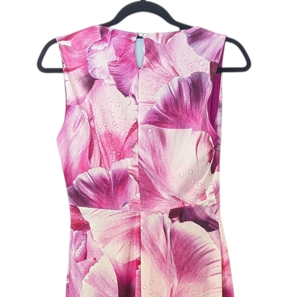 NWT Roberto Cavalli Pink Floral Dress Size 44 - 10/12 M/L - Picture 3 of 10